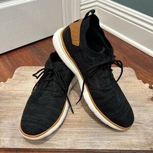 Bruno Marc Men’s Black & Tan Casual Dress Sneakers Size 12 Great Condition